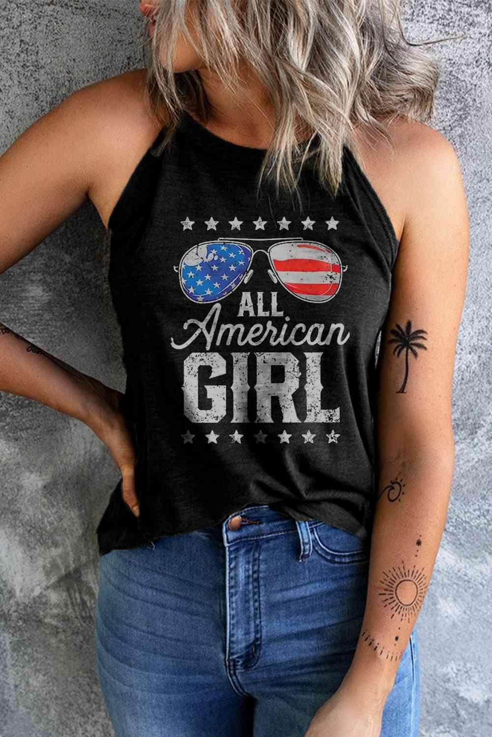 ALL AMERICAN GIRL Graphic Tank - Immenzive