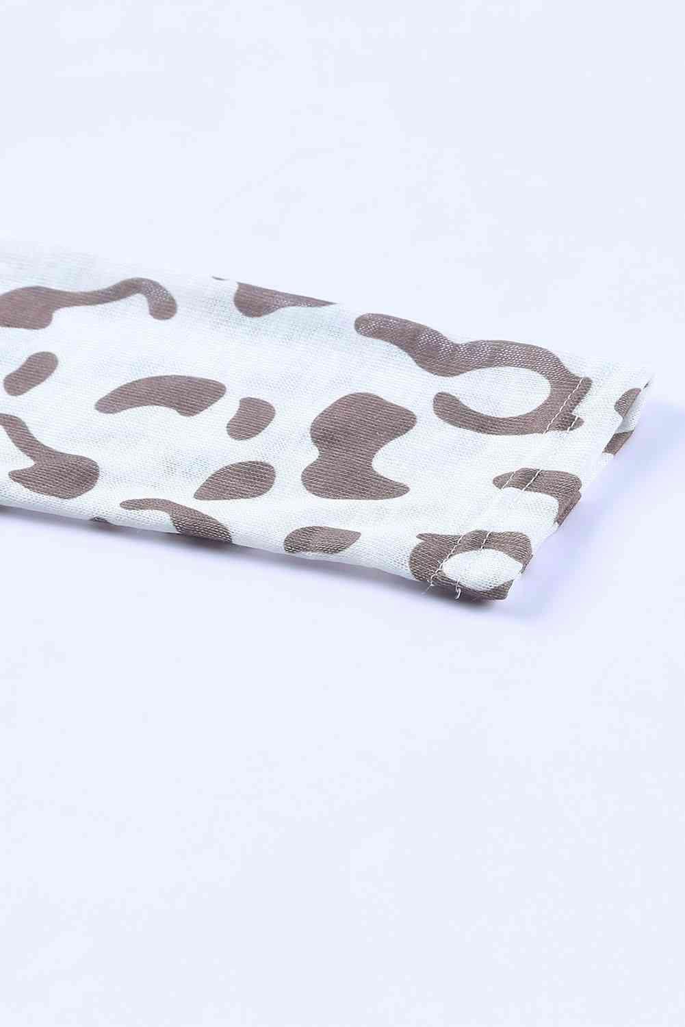 Leopard Long-Sleeve Open Front Cardigan - Immenzive