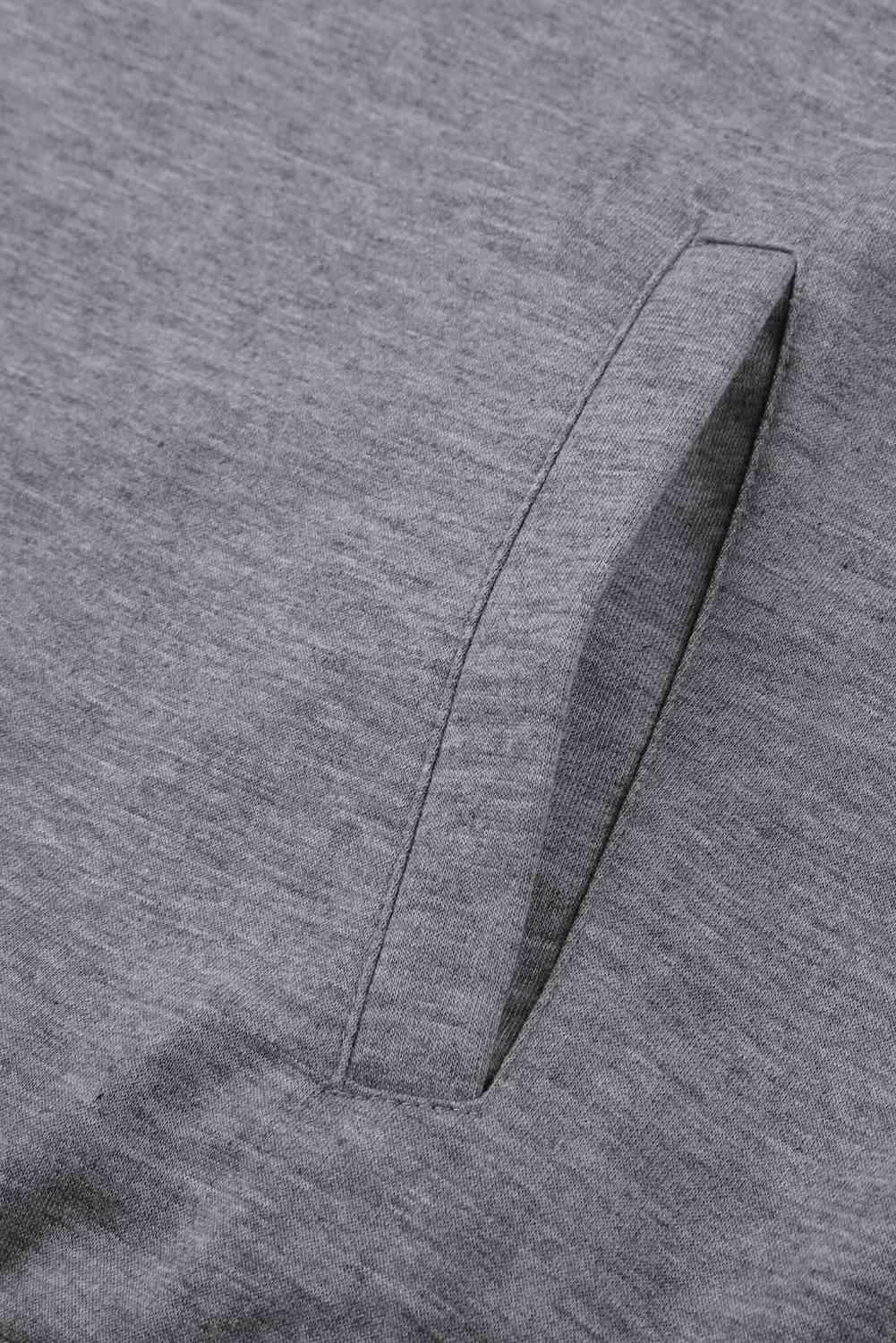Side Zip Sweatshirt with Front Pocket - Immenzive