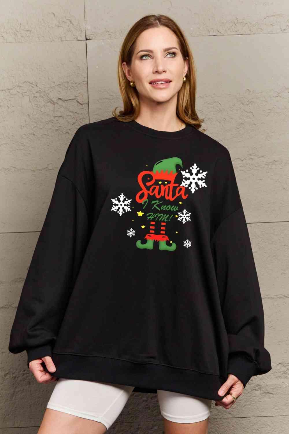 Simply Love Full Size Graphic Round Neck Sweatshirt - Immenzive