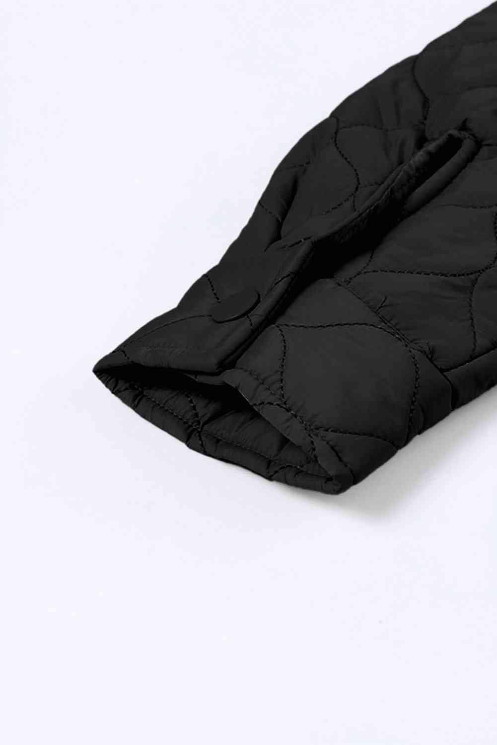 Snap Down Collared Winter Coat - Immenzive