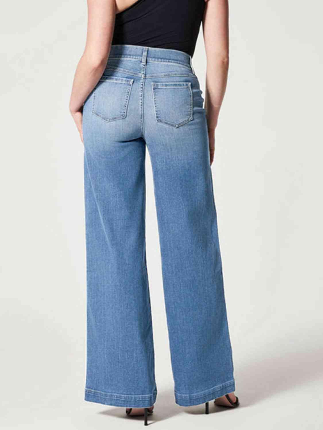 Wide Leg Long Jeans - Immenzive