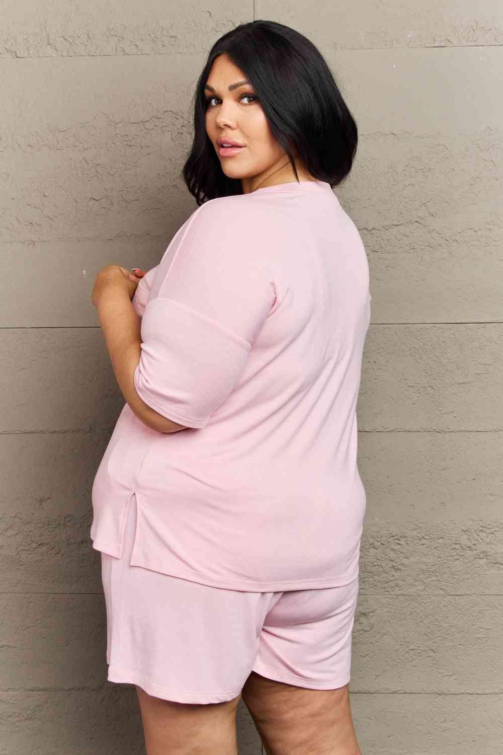 Zenana In The Moment Plus Size Lounge Set - Immenzive