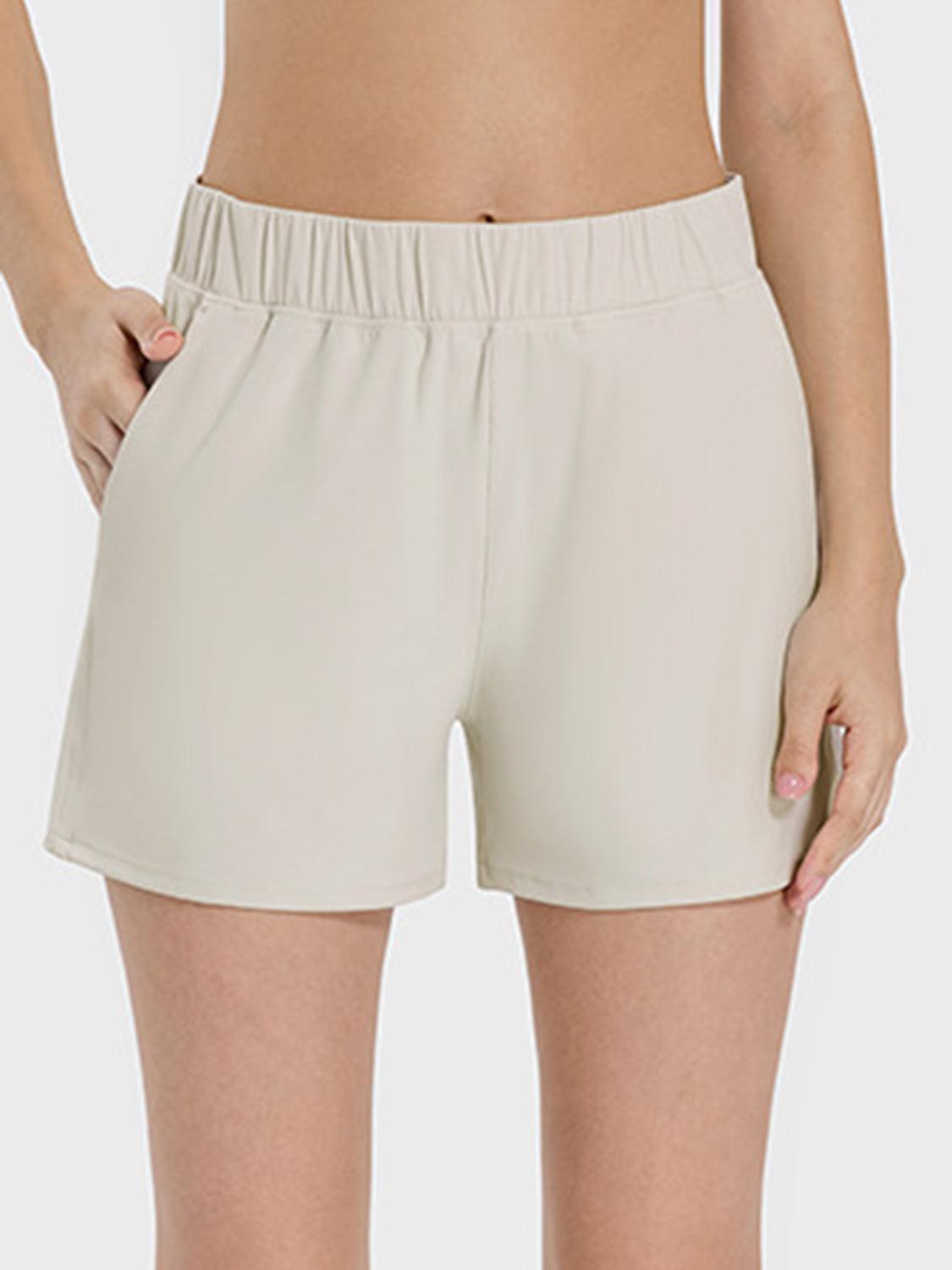 Elastic Waist Active Shorts - Immenzive