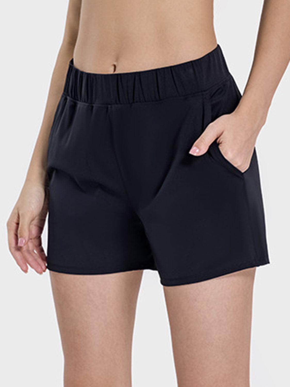 Elastic Waist Active Shorts - Immenzive