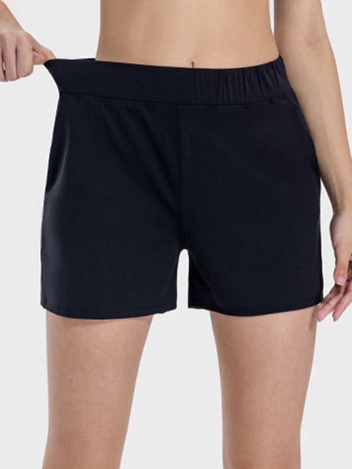 Elastic Waist Active Shorts - Immenzive