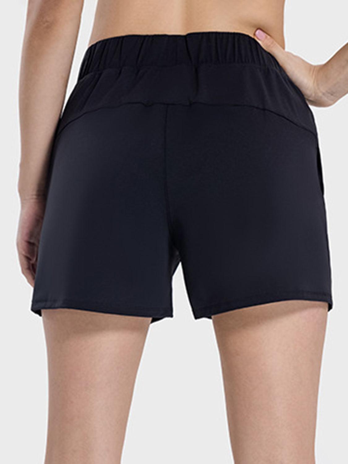 Elastic Waist Active Shorts - Immenzive