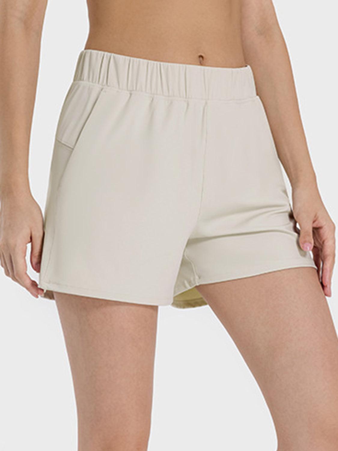 Elastic Waist Active Shorts - Immenzive