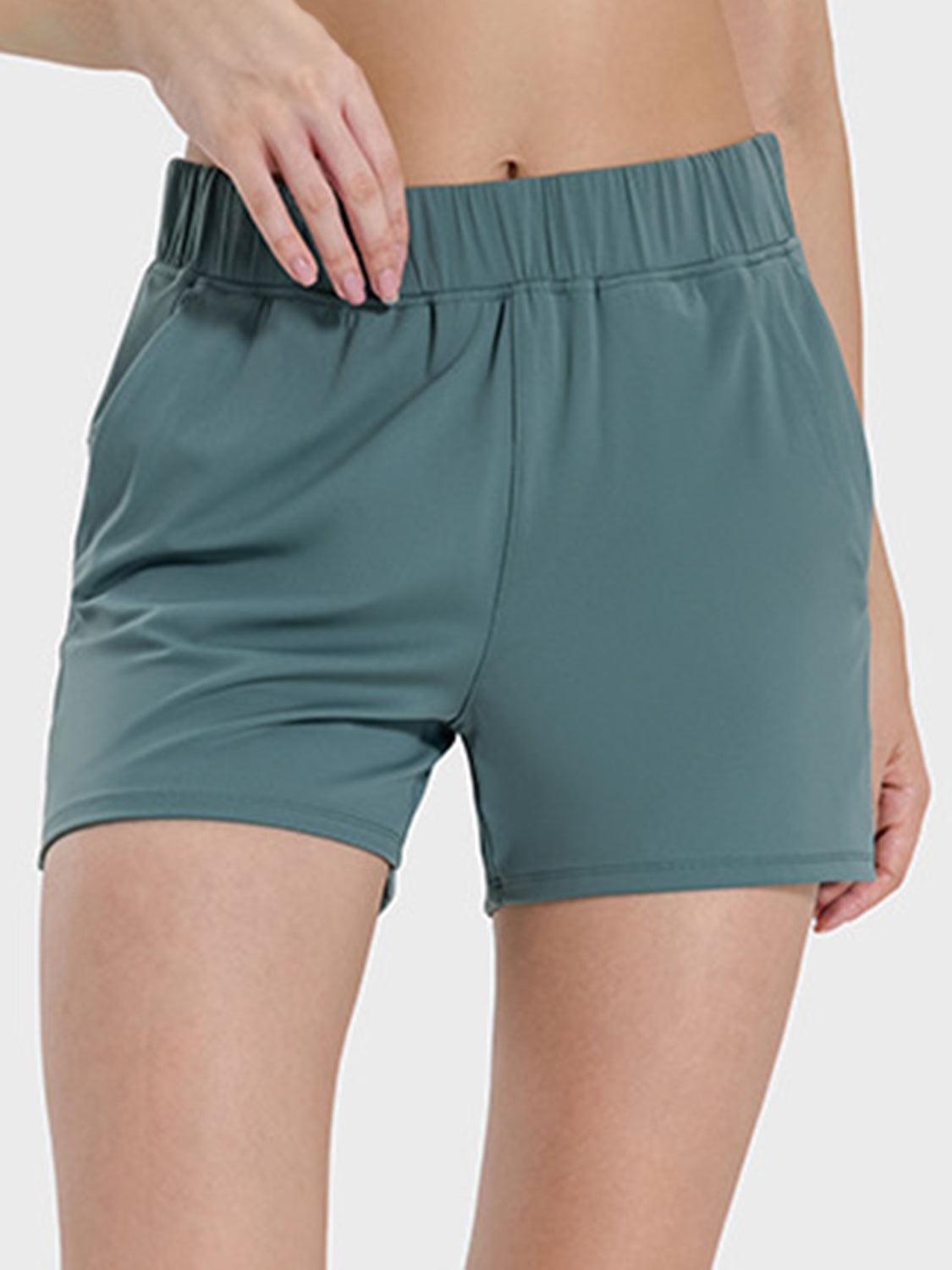 Elastic Waist Active Shorts - Immenzive