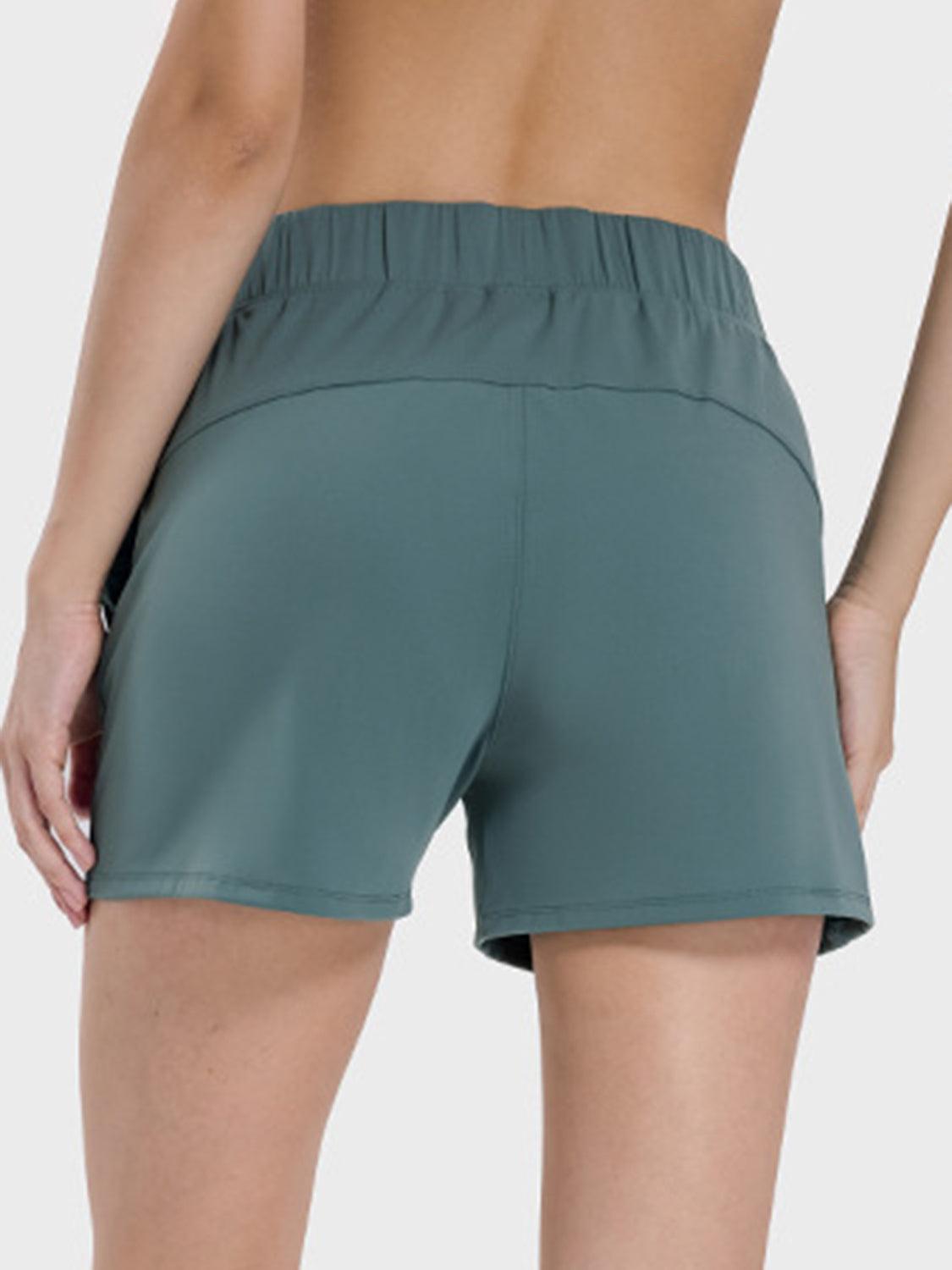 Elastic Waist Active Shorts - Immenzive