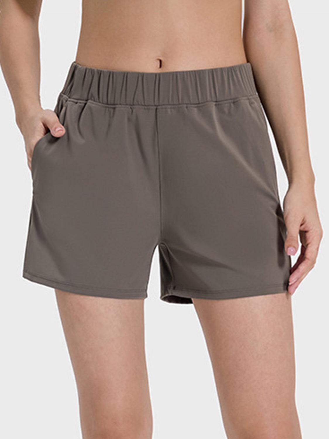 Elastic Waist Active Shorts - Immenzive