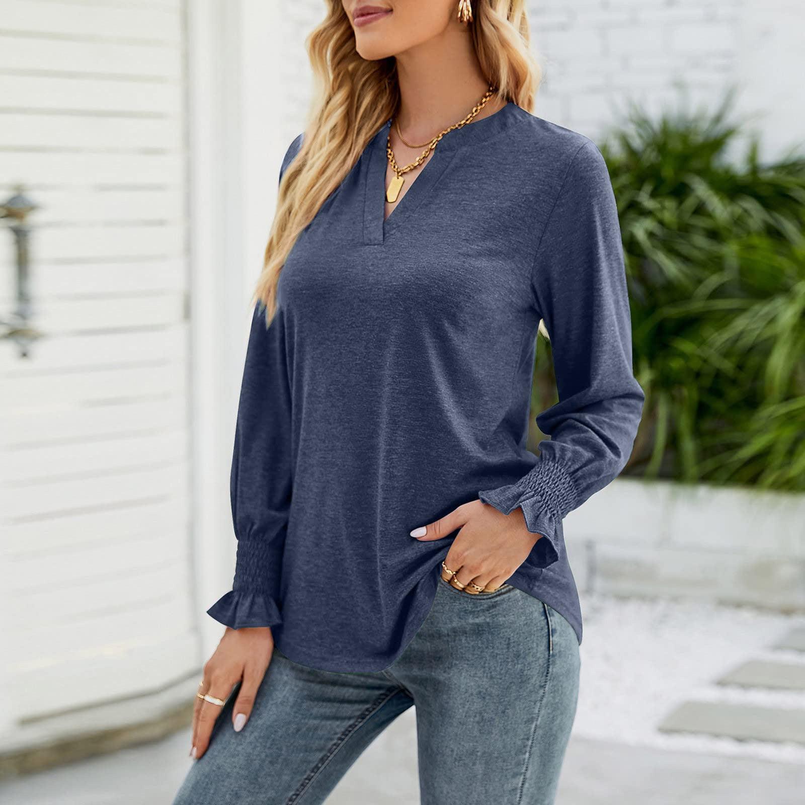 Full Size Notched Long Sleeve T-Shirt - Immenzive