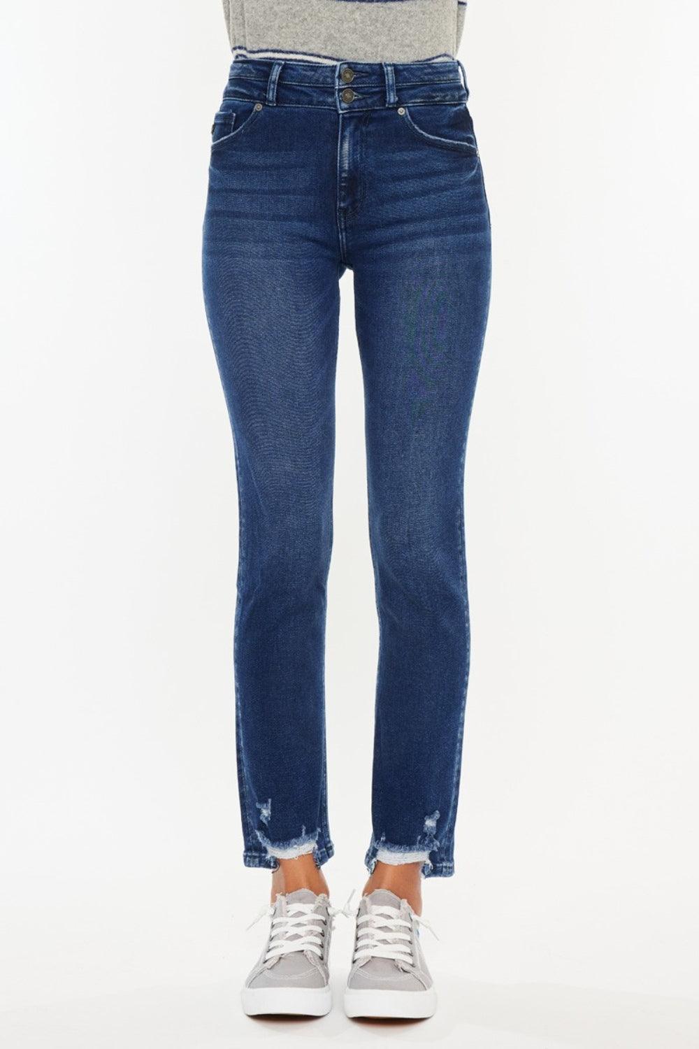 Kancan High Rise Slim Straight Jeans - Immenzive