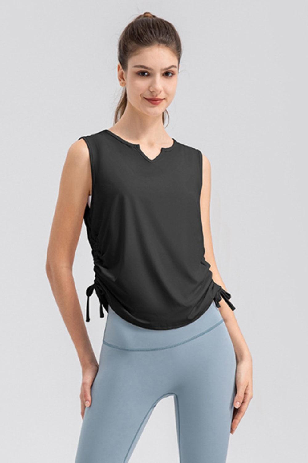 Notched Wide Strap Active Tank - Immenzive