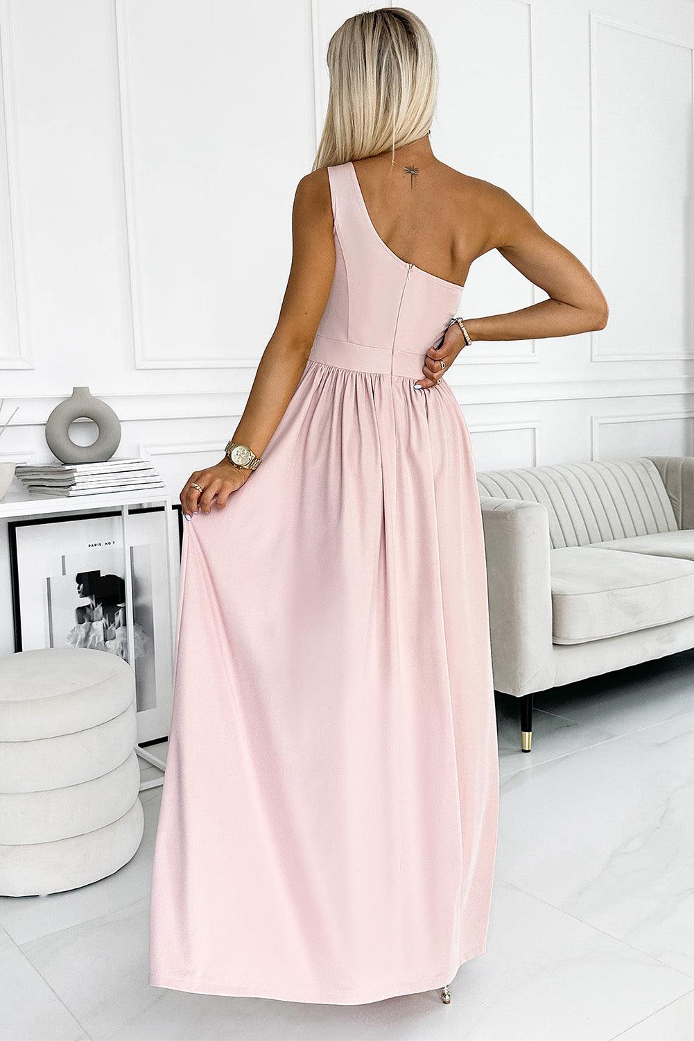 one-shoulder-slit-maxi-dress - Immenzive