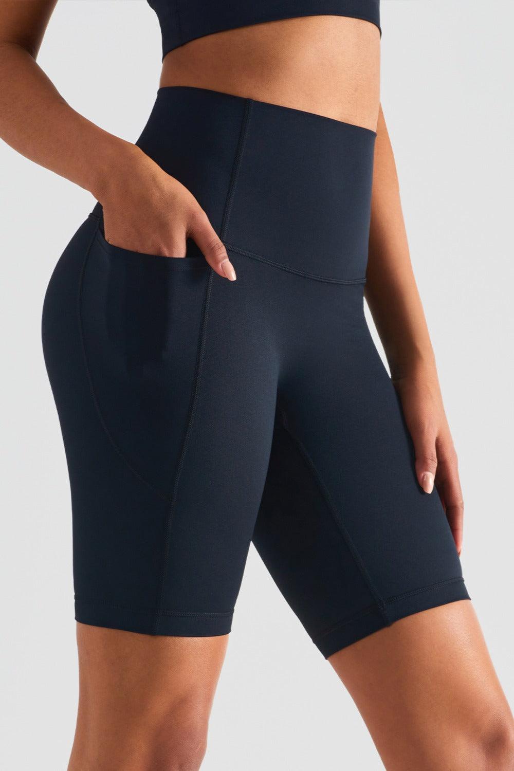 pocketed-high-waist-active-shorts-1 - Immenzive