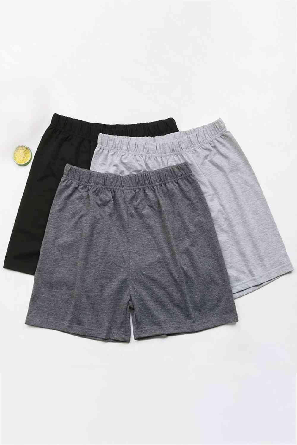 3-Pack Elastic Waist Shorts - Immenzive