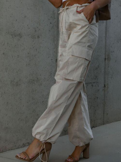 Drawstring Pants with Pockets - Immenzive