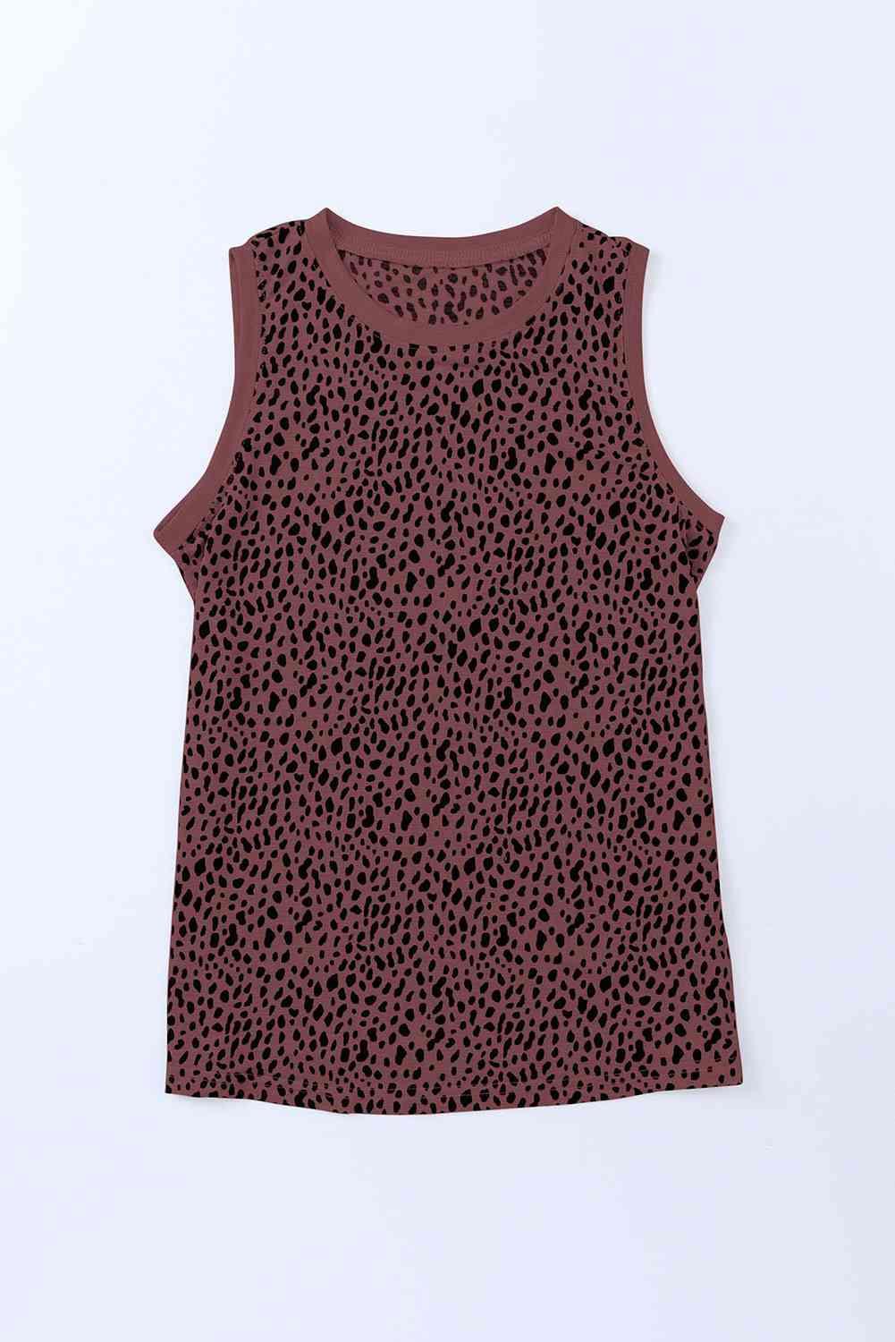 Printed Round Neck Tank - Immenzive