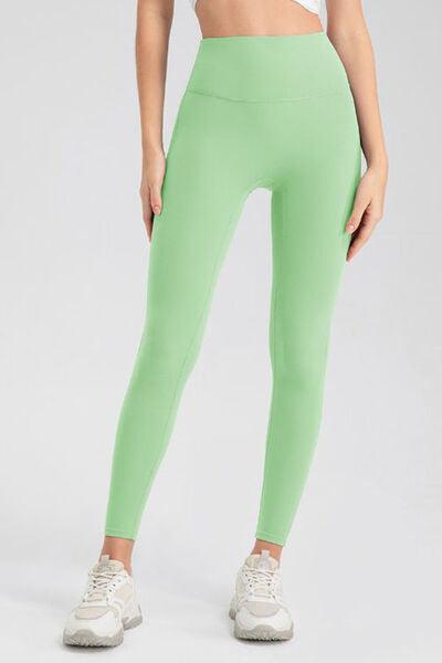 High Waist Skinny Active Pants - Immenzive