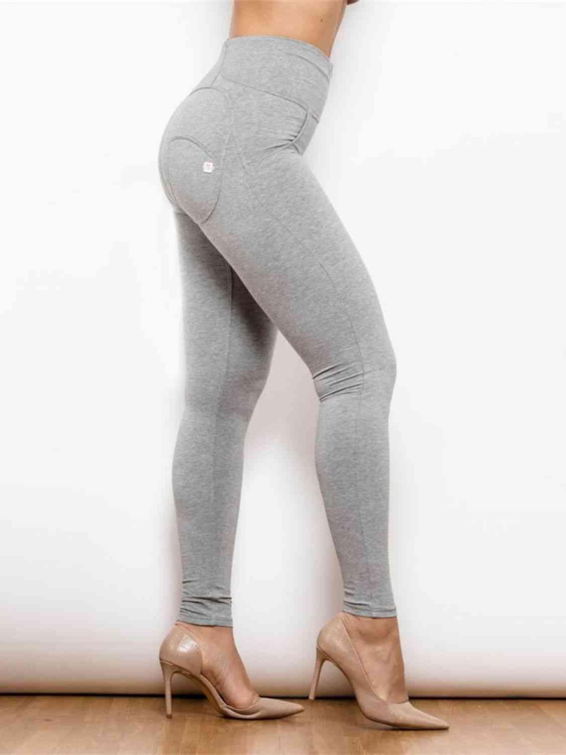 Full Size Zip Detail High Waist Leggings - Immenzive