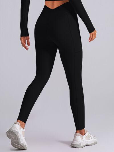 High Waist Active Leggings with Pockets - Immenzive