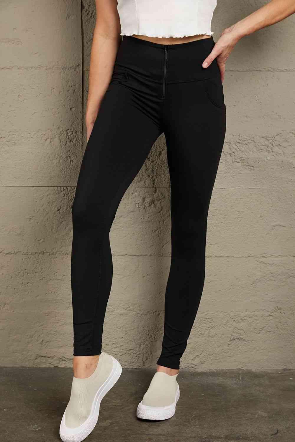 Baeful Zip Detail Skinny Long Jeans - Immenzive
