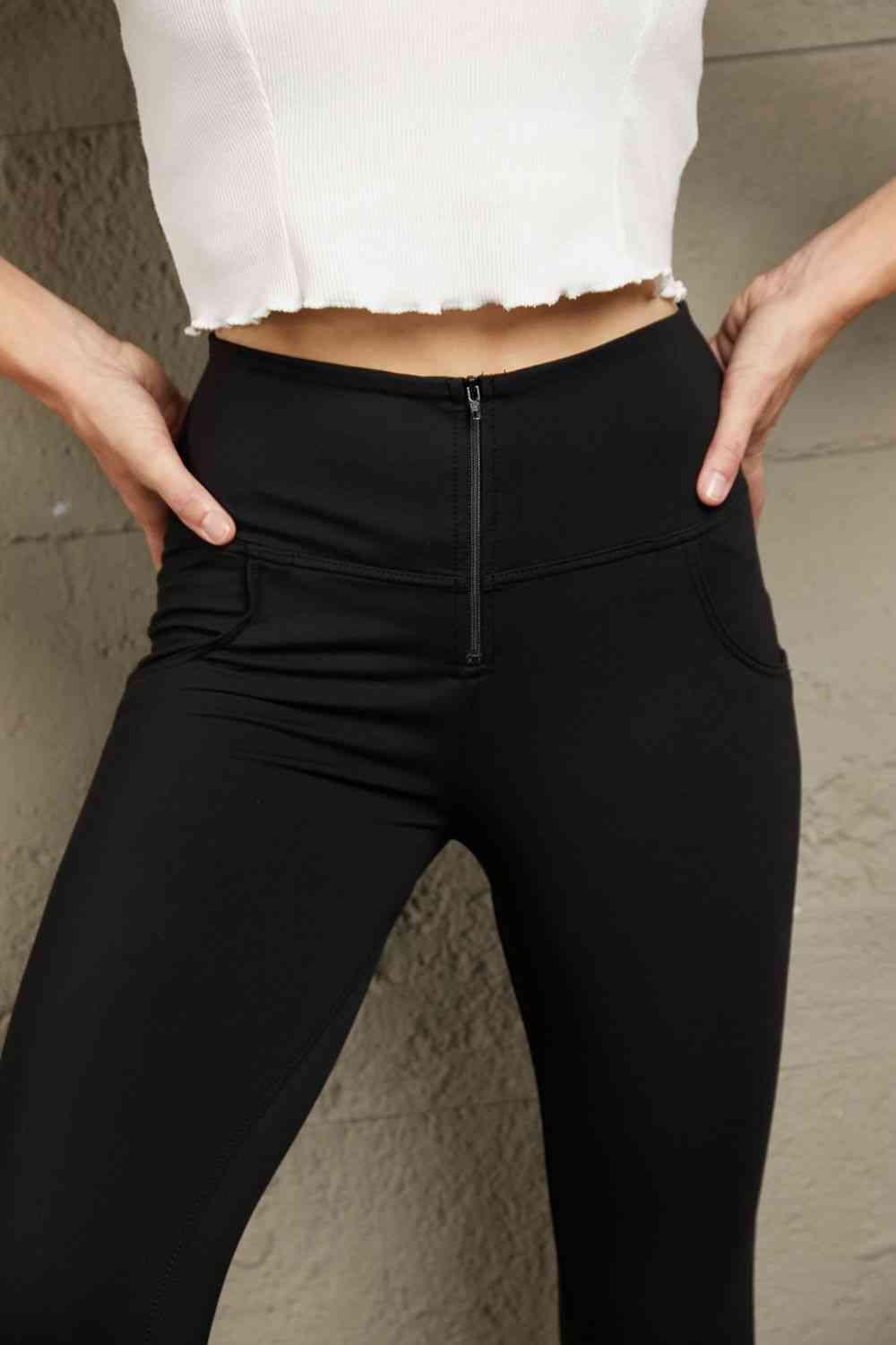 Baeful Zip Detail Skinny Long Jeans - Immenzive