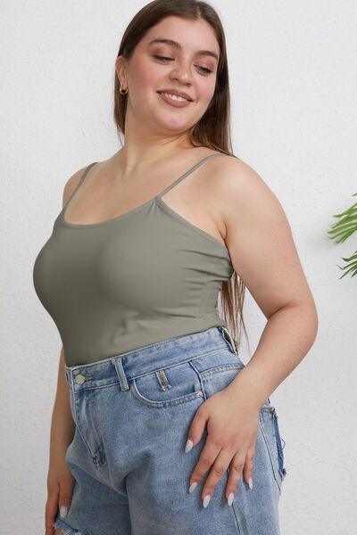 Basic Bae Full Size Round Neck Slim Cami - Immenzive