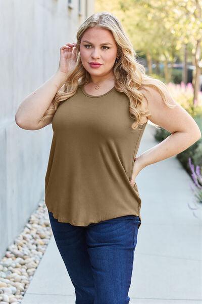 Basic Bae Full Size Round Neck Tank - Immenzive