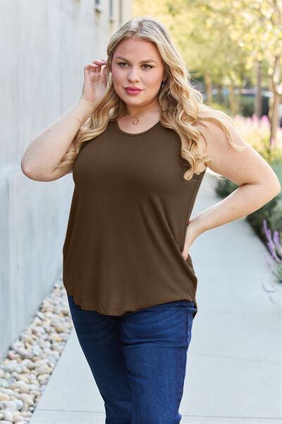 Basic Bae Full Size Round Neck Tank - Immenzive