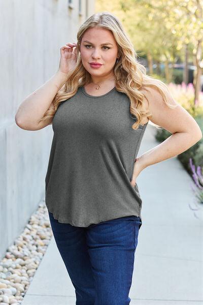 Basic Bae Full Size Round Neck Tank - Immenzive