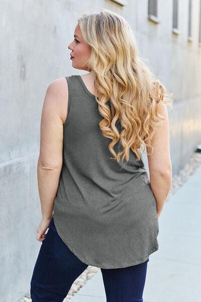 Basic Bae Full Size Round Neck Tank - Immenzive