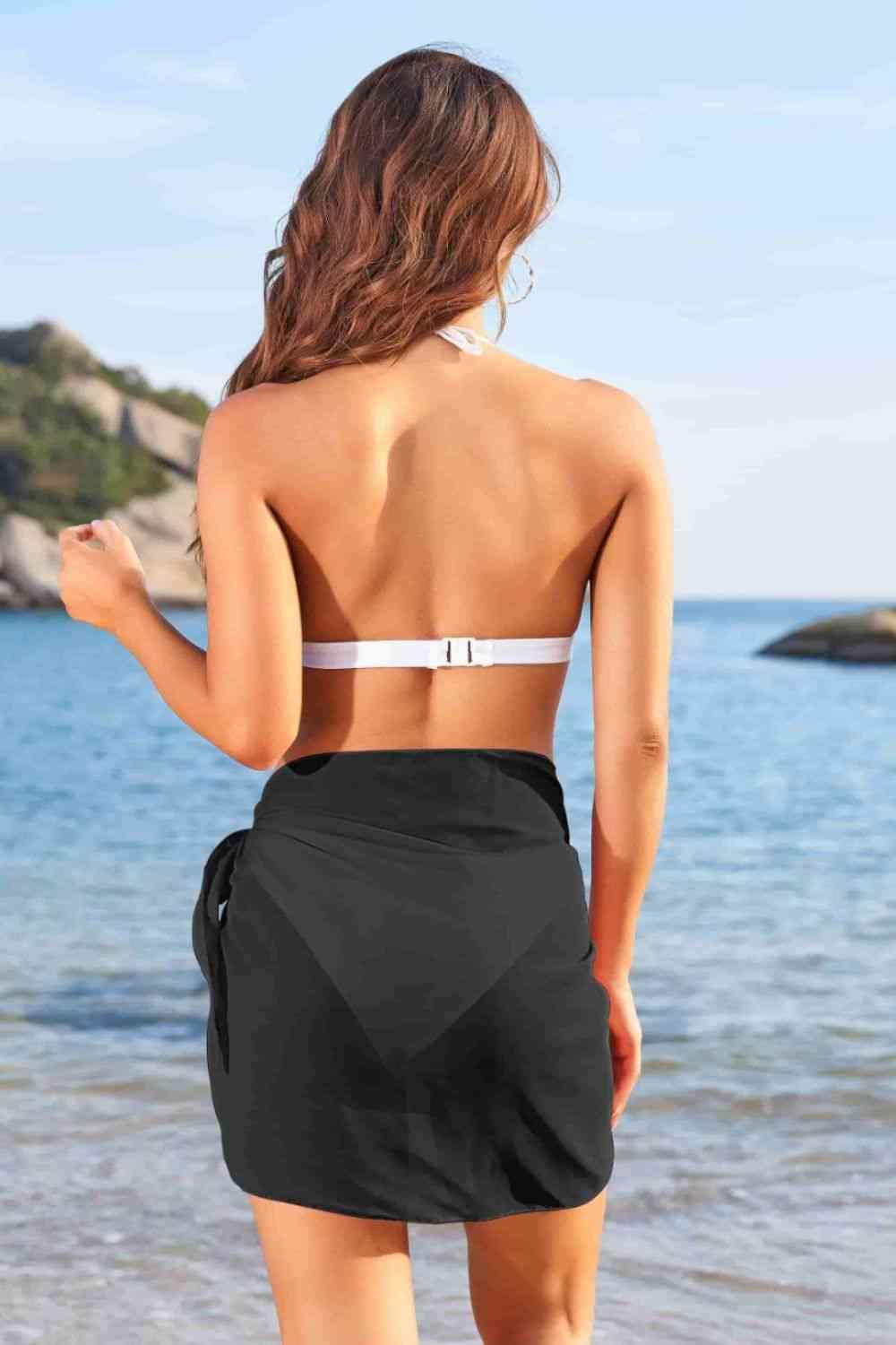 Beach Style Tied Cover Up - Immenzive