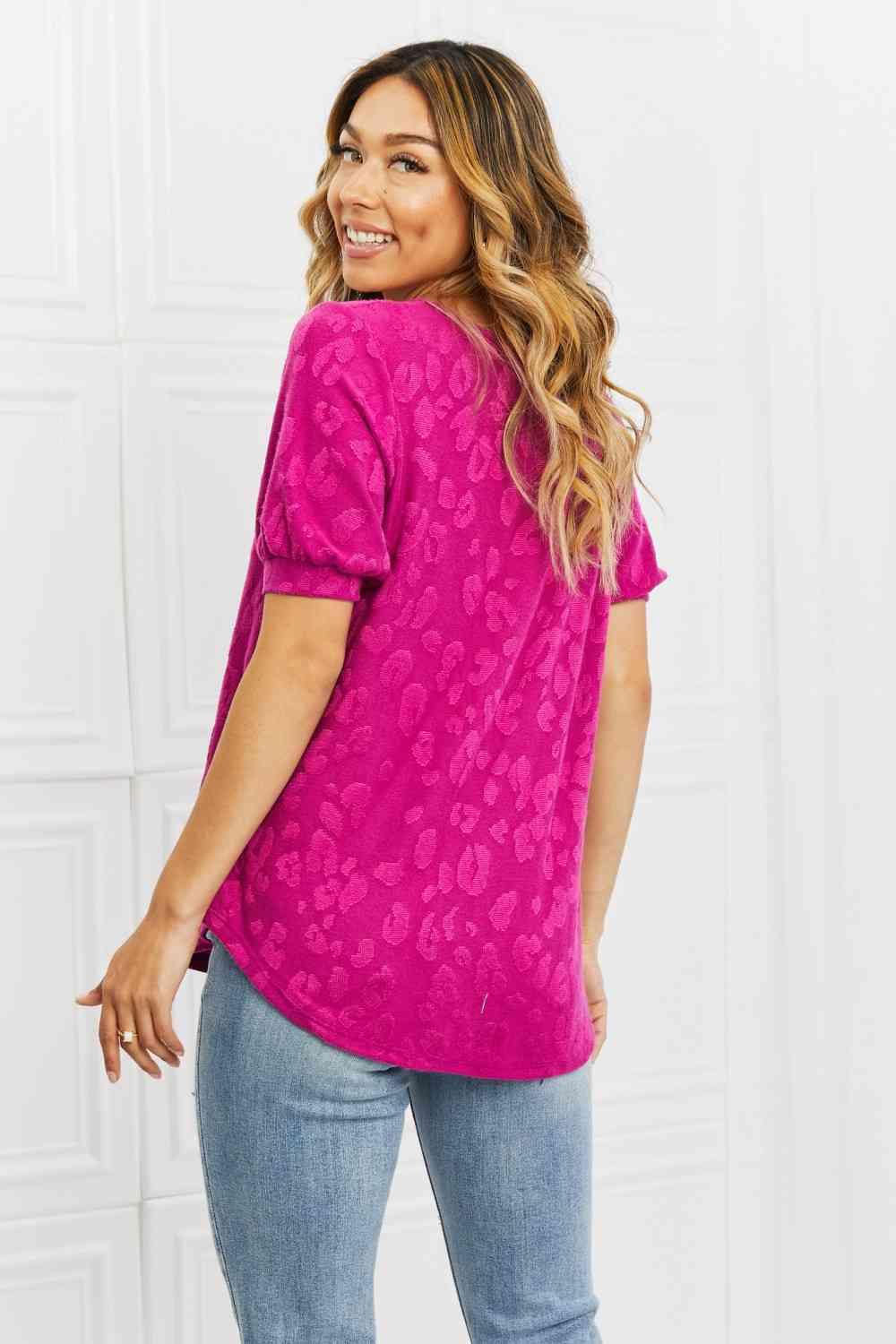 BOMBOM Carnival Vibes Animal Textured Top - Immenzive