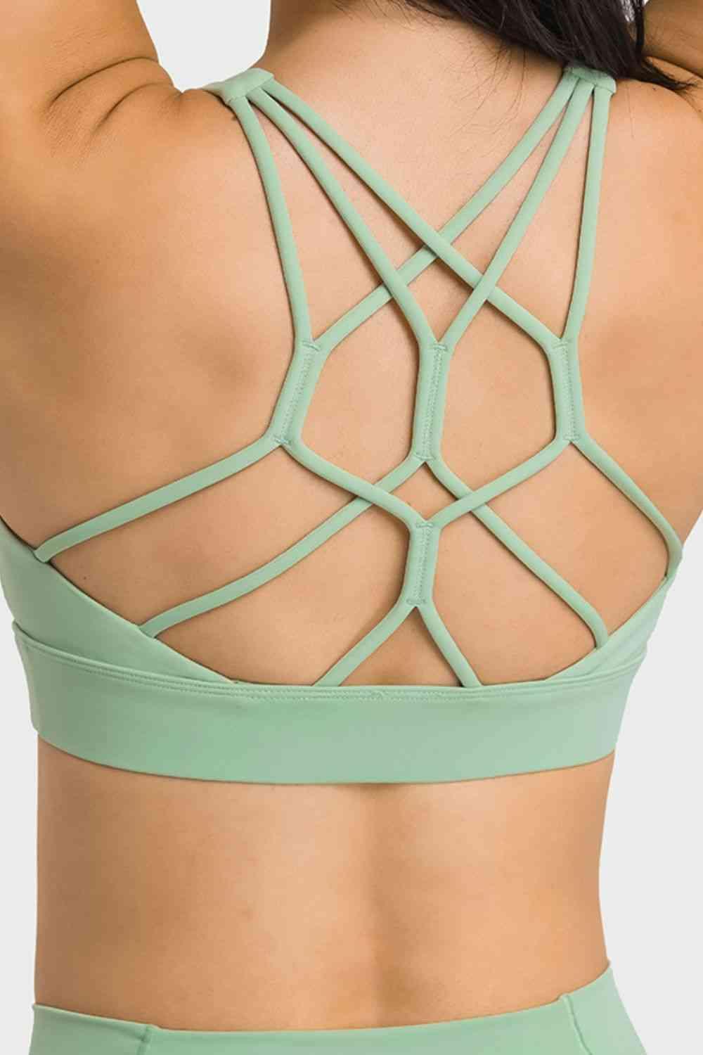 Breathable Crisscross Back Sports Bra - Immenzive