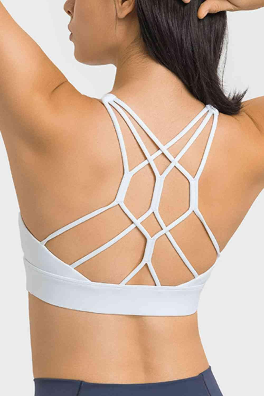 Breathable Crisscross Back Sports Bra - Immenzive