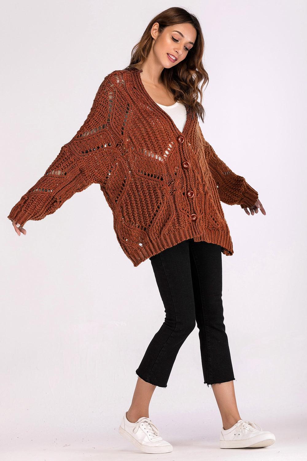 Button Down Longline Cardigan - Immenzive