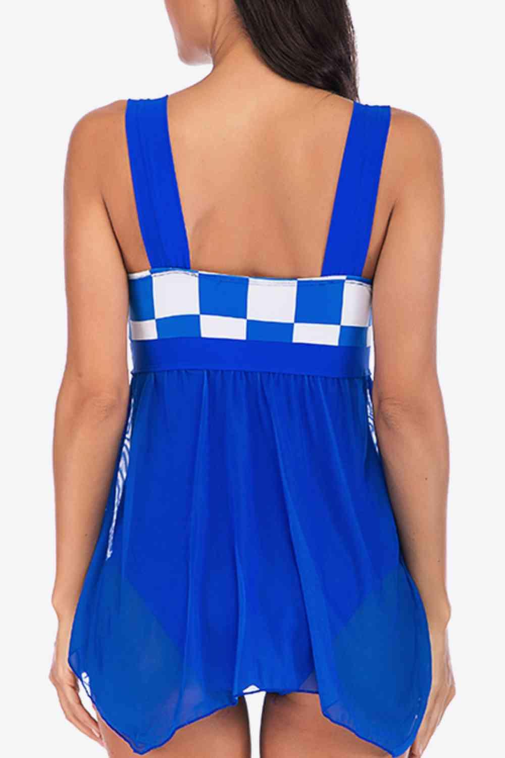 Checkered Two-Piece Swimsuit - Immenzive