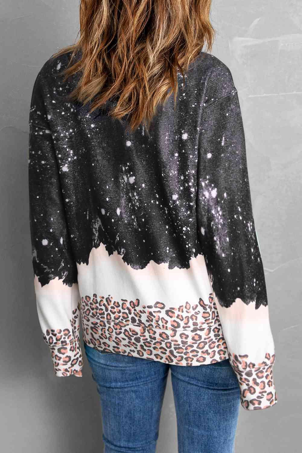 CHRISTMAS Graphic Leopard Sweatshirt - Immenzive