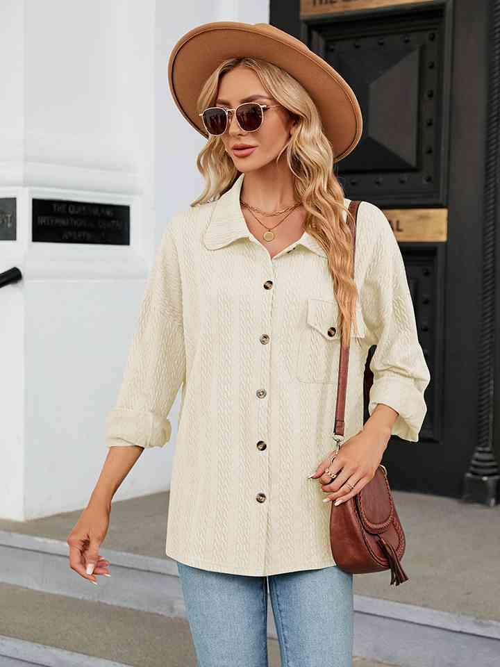 Collared Neck Buttoned Shirt - Immenzive