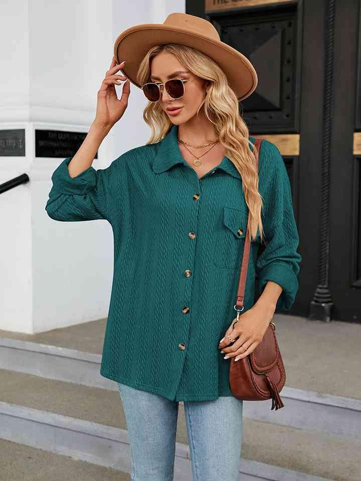 Collared Neck Buttoned Shirt - Immenzive