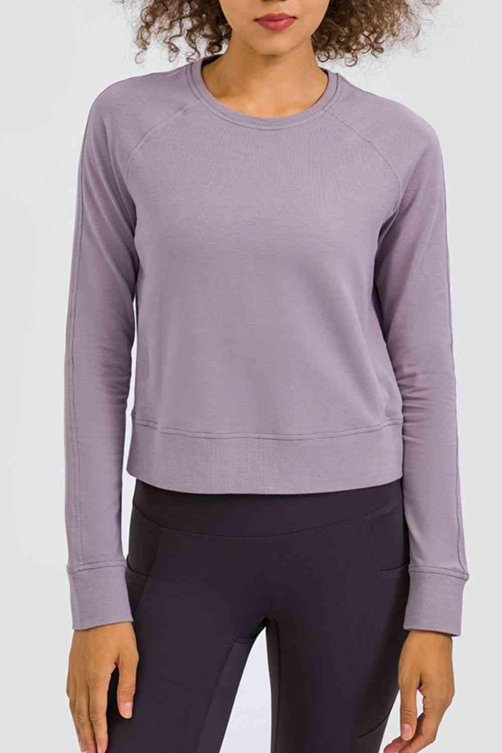 Cozy and Fabulous Raglan Sleeve Sports Top - Immenzive