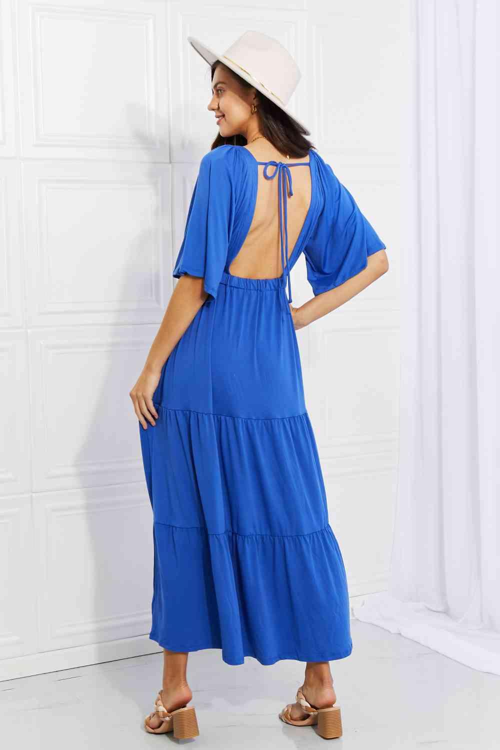 Culture Code Full Size My Muse Flare Sleeve Tiered Maxi Dress - Immenzive