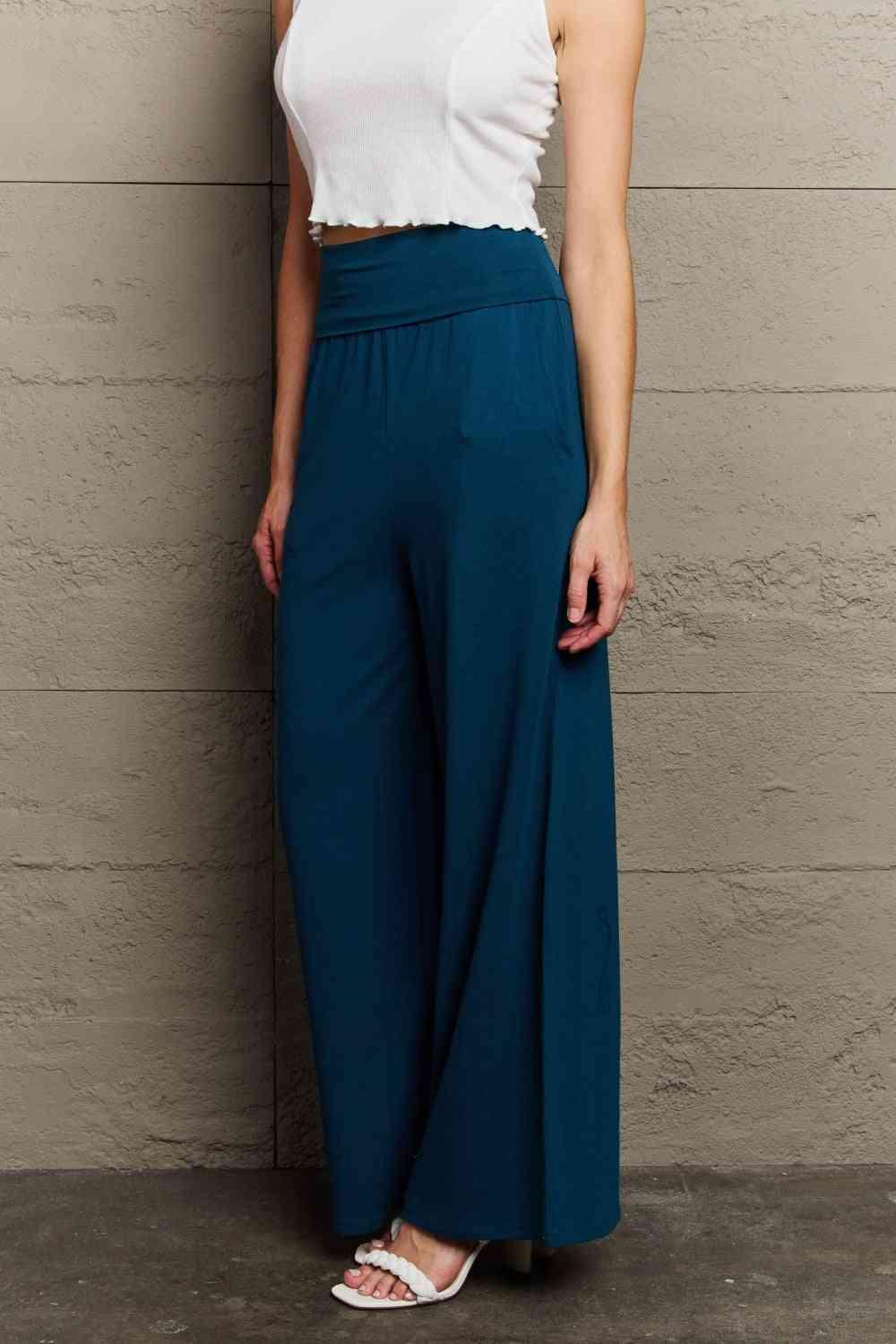 Culture Code My Best Wish Full Size High Waisted Palazzo Pants - Immenzive