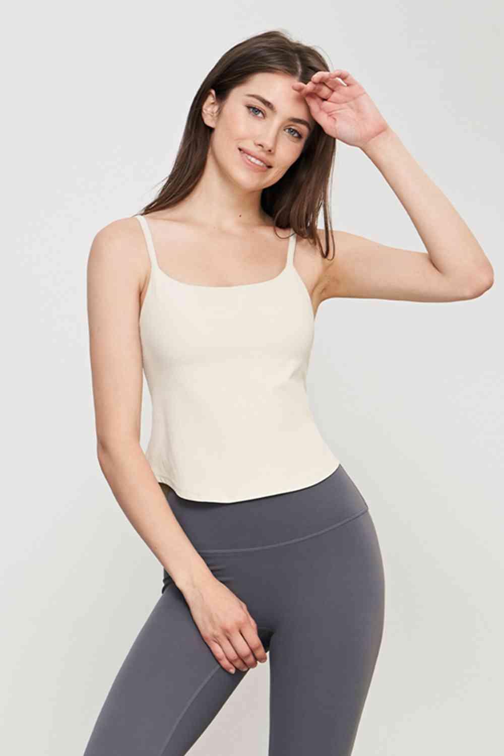 Curved Hem Sports Cami - Immenzive