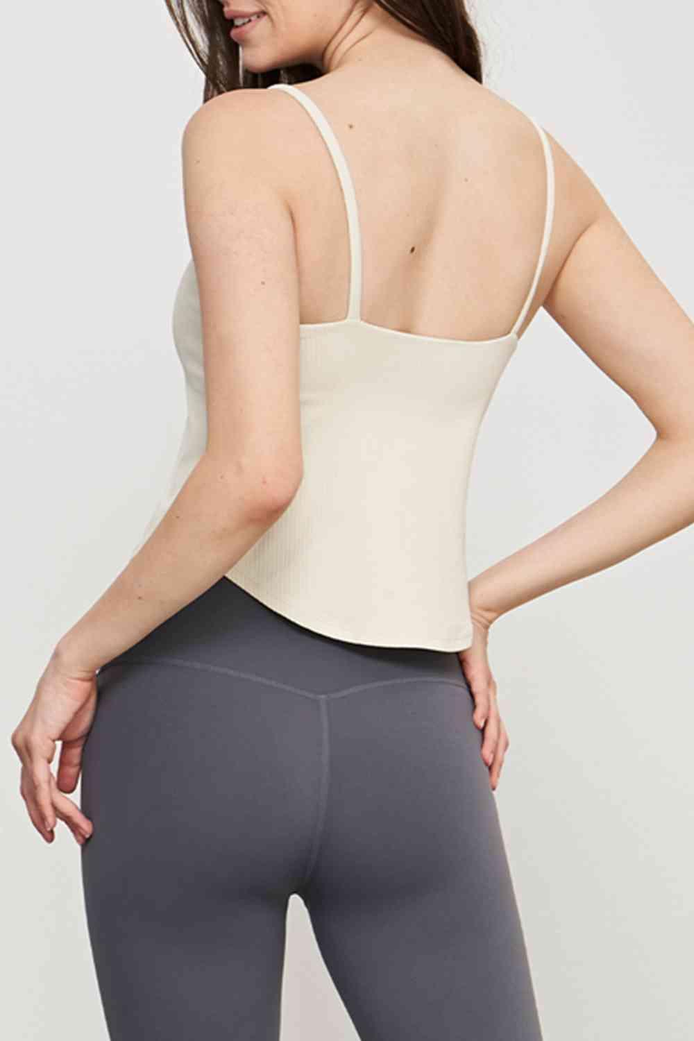 Curved Hem Sports Cami - Immenzive