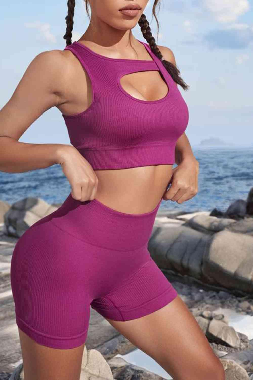 Cutout Two-Piece Sports Set - Immenzive