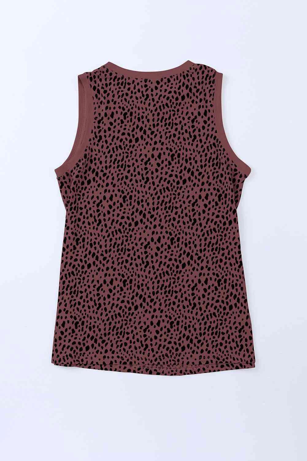 Printed Round Neck Tank - Immenzive