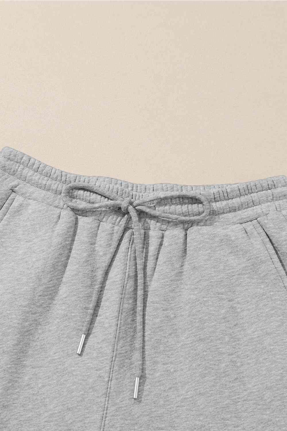 Drawstring Straight Pants with Pockets - Immenzive